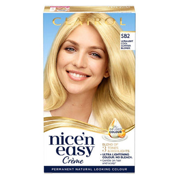 Nice N Easy Permanent Hair Dye Sb2 Ultra Light Cool Summer Blonde 177Ml